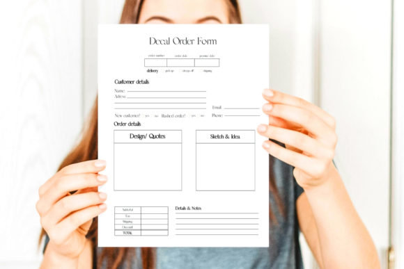 Download Decal Order Form, Crafters Order Forms - Craft Collection