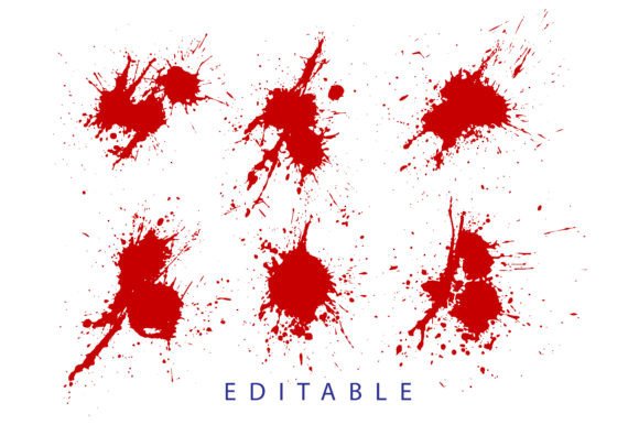 Download Ink Grunge Blood Vector Blots Background - Blots Collection
