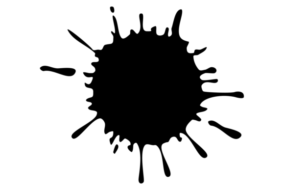 Download Ink Drop Stain. Grunge Splash Black Spot - Premium Resources