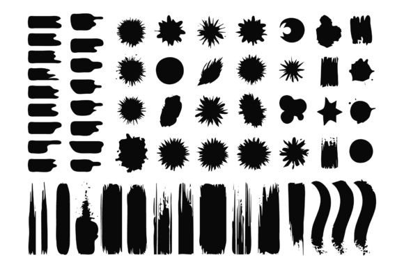 Download Scrawls and Blots Vector Illustrations - Blots Collection