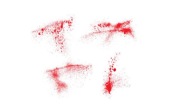 Download Hand-painted Splatter Ink Red Blots - Blots Collection