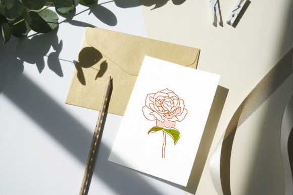 Download Minimal Art Roses Drawing - Premium Resources