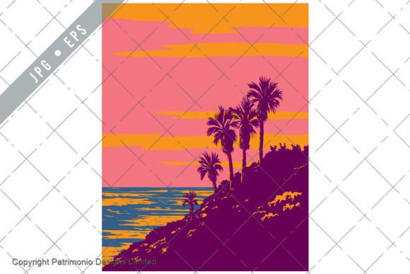 Download Barney's Surf Spot in Encinitas WPA Art - Spot Collection